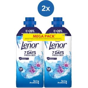 Lenor Омекотител за тъкани Lenor Spring двоен пакет 2x (2x1239 мл) 118 бр