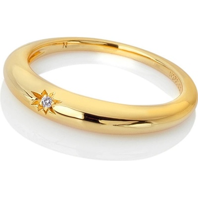 Hot Diamonds Stříbrný pozlacený prsten x Jac Jossa Soul DR227