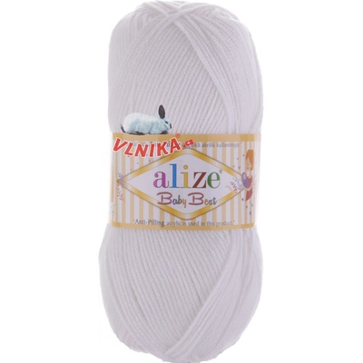 Alize Příze Baby Best Varianta: 55 bílá