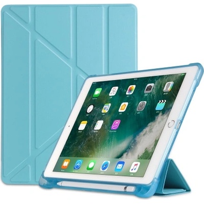 Vsetkonamobil LEATHER Apple iPad 9.7 2018 / 2017 / tablet Air 1 / 2 svetlomodrý 33301