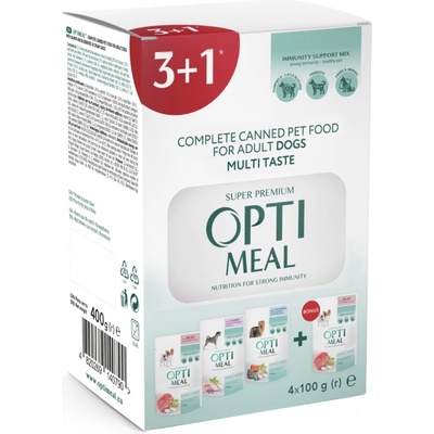 OptiMeal Set No.5 pre dospelých psov 4 x 100 g