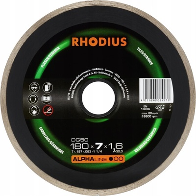 Rhodius Diamantový řezný kotouč 180 x 5,0 x 1,6 x 30 mm 3037