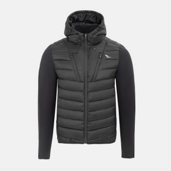 Everlast Яке Everlast Men's Hooded Full Zip Long Sleeve Hybrid Jacket - Black