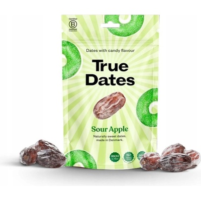 TRUE DATES Datle s příchutí kyselé jablko 100 g – Zboží Dáma