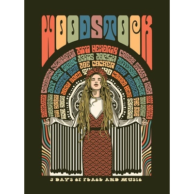 Plagát, Obraz - Woodstock Festival Poster, Retrodrome, 30 × 40 cm