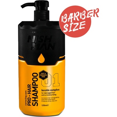 Nishman Inca Inci Pro Šampón na vlasy bez solí a parabénov 1250 ml