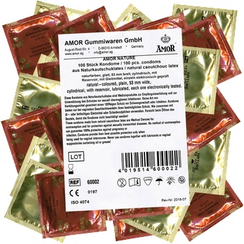 Amor Bulk-Pack: Nature, 100 natural condoms