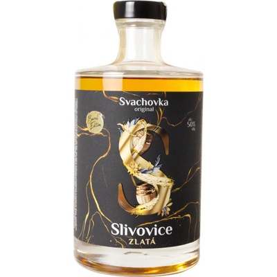 Svachovka Zlatá Slivovice 50% 0,5 l (holá láhev)