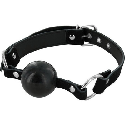 MisterB Rubber Ball Gag With Leather Strap