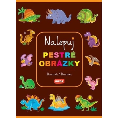 Nalepuj pestré obrázky dinosauři dinosaury
