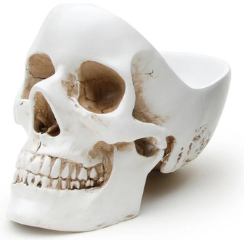 Image 1 of SUCK UK декорация (купа) suck uk - white skull - sk tidyskull1