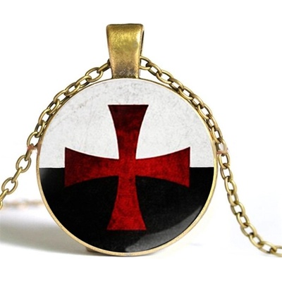 Origoska Řetízek kříž templářů ST03 bronzová