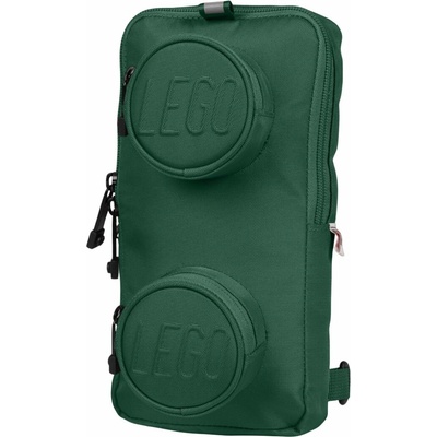 LEGO BAGS Brick 1x2 Sling Bag 2 5 tmavě zelený