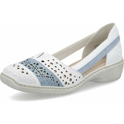 Rieker dámské baleríny 41358-80 bílá – Zboží Dáma