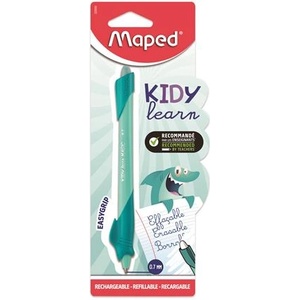 Maped Ролерна писалка "Научи се да пишеш", 0, 7 мм, изтриваема, MAPED "KIDY Learn MAGIC", акула, тюркоаз (229500)