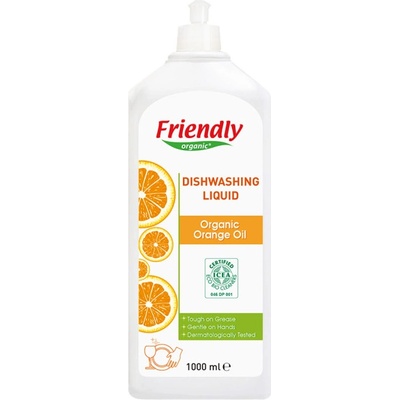 Friendly Organic Био препарат за миене на съдове с портокалово масло - 1000мл