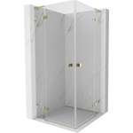 Mexen Lunar L Duo душ кабина 115 x 115 см, прозрачна, златиста - 834L-115L-115P-50-00 (834L-115L-115P-50-00)