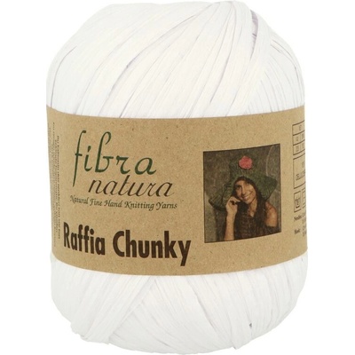 Fibra Natura Raffia Chunky 01 bílá