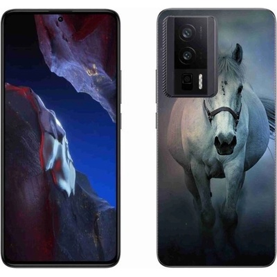 Pouzdro mmCase Gelové Xiaomi Poco F5 Pro - běžící bílý kůň