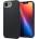 Spigen iPhone 16e SPIGEN NANO POP Силиконов капак за телефон с протектор за камера, MagSafe, черен ACS09155 (ACS09155)