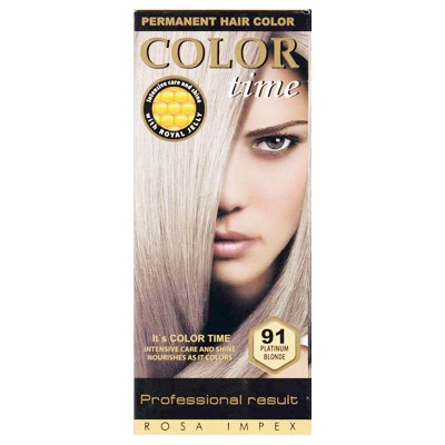Color Time dlouhotravající barva na vlasy 91 platinová blond