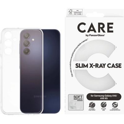 Panzer Гръб CARE by PanzerGlass за Samsung Galaxy A16, A16 5 G, Case Fashion X-Ray Soft Basic - Прозрачен