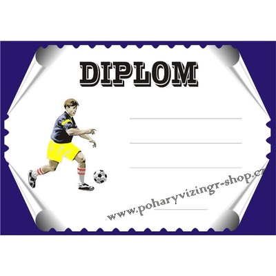 VIZINGR Fotbal diplom A4 č.29