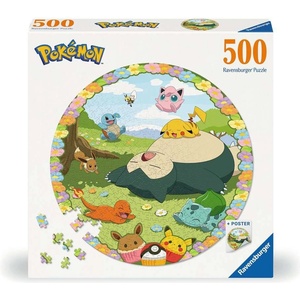 Ravensburger Пъзел Ravensburger от 500 части - Покемон сред цветята (RAVE12001131)