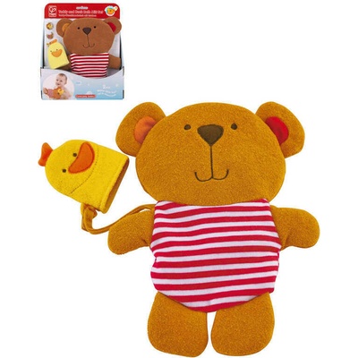 HAPE Baby žinka na umývanie medvedík s kačičkou do vane