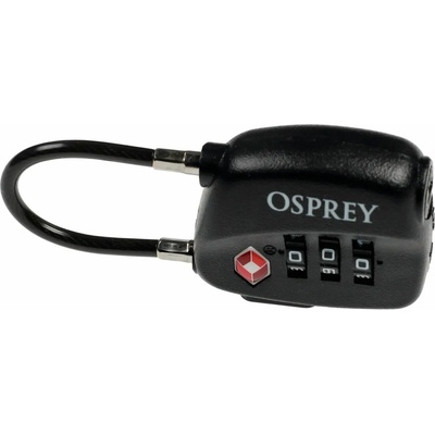 Visací zámek Osprey TSA 3 Dial Cable Lock - black