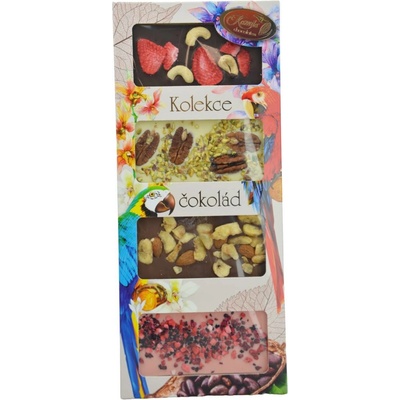 Kamila Chocolates Kolekce čokolád s posypem 4 x 50 g 200 g