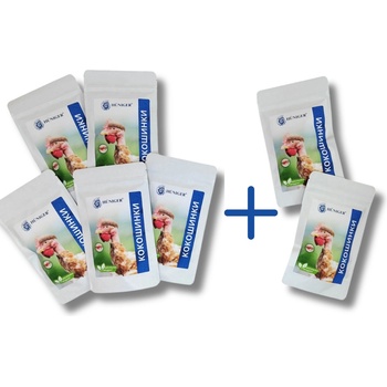 Hüniger 5 бр. Натурална пудра за унищожаване на кокошинки Хюнигер, 55 гр. + 2 бр. ПОДАРЪК (12359-7-10)