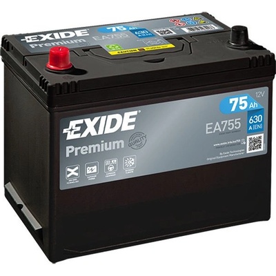 Exide Premium 12V 75Ah 630A EA755