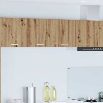 vidaXL Висящ шкаф с рафт Riga Дъб 80 x 31 x 40 см Инженерно дърво (884185)