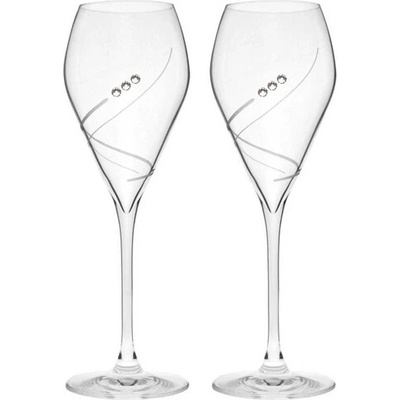 Celebration Sklenice na prosecco . s kamínky Swarovski, Preciosa 230ml 2 x