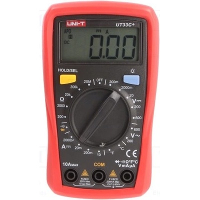 UNI-T UT33C+ LCD, VDC:200m/2/20/200/600V