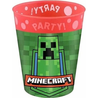 GoDan Plastové kelímky pixel Minecraft 250 ml