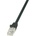 LogiLink пач кабел Econline, Cat. 6, U/UTP, черен, 3 м