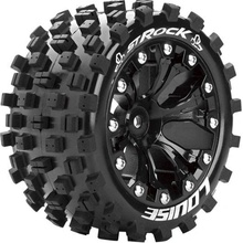 Louise RC ST-ROCK SOFT 1/10 1/2 offset 12 mm hex Black Rims L-T3273SBH