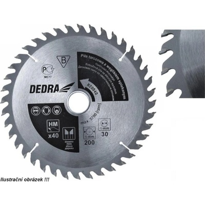 Dedra Kotouč pilový na dřevo 250x16 mm 80z H25080E