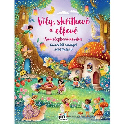 Jiri Models veľká samolepková knižka víly škriatkovia a elfovia