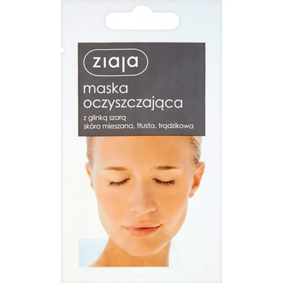 Ziaja pleťová maska čistící s šedým jílem 7 ml