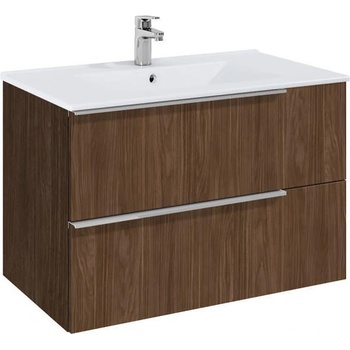 Roca Шкаф, Elegant plus alpine walnut с 2 чекмеджета и умивалник (A852019540)