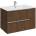 Roca Шкаф, Elegant plus alpine walnut с 2 чекмеджета и умивалник (A852019540)