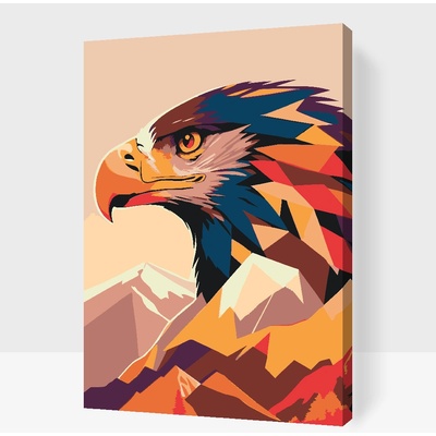 Vymalujsisam Malování podle čísel Vektorový orel