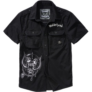 Brandit Motörhead Vintage риза с къс ръкав, черна (61015.2)
