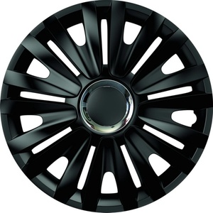 MEGA DRIVE Тасове за джанти mega drive black whith chrome ring royal 15 (5233)