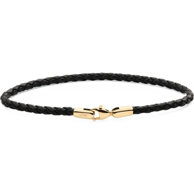 Daniel Wellington Pletený kožený náramek Sheffield Daniel DW004017 18,5 cm