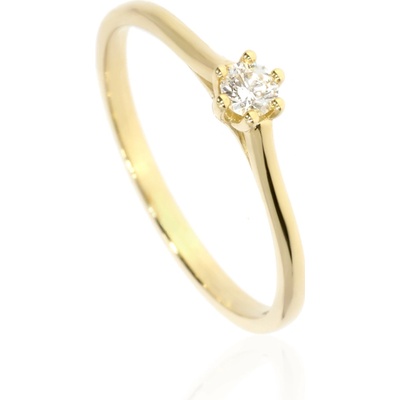 Zlatnictví Helios Zásnubní prsten s diamantem B48265 5 S Diamanty