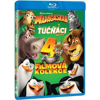 Madagaskar 1.-3. + Tučňáci z Madagaskaru kolekce BRD